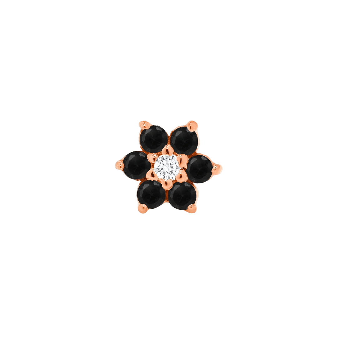 Lantana – 14K/18K Gold CZ Cluster Threadless End - piercing - zone.com