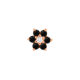 Lantana – 14K/18K Gold CZ Cluster Threadless End - piercing - zone.com