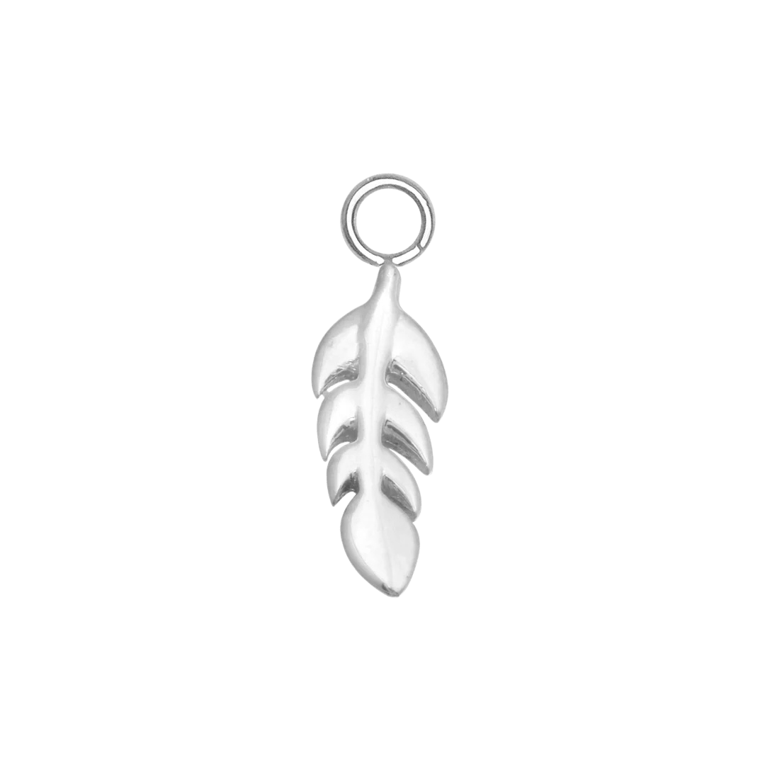 Leaf – 14K & 18K Gold Charm - piercing - zone.com