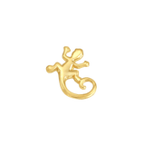 Lizard – 14K Gold Threadless & Threaded End - piercing - zone.com