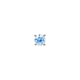 London Blue Topaz Prong – 14K Gold Threadless End - piercing - zone.com