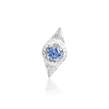 Malaika – Tanzanite Wing Design – 14K Gold Threadless End - piercing - zone.com