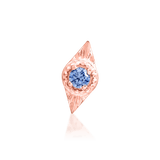 Malaika – Tanzanite Wing Design – 14K Gold Threadless End - piercing - zone.com