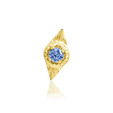 Malaika – Tanzanite Wing Design – 14K Gold Threadless End - piercing - zone.com