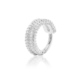 Mie - Mie – 130 CZ Pavé Band – 14K Gold Clicker Ring - piercing - zone.com
