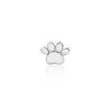 Mini Paw – Tiny Paw Print – 14K Gold Threadless End - piercing - zone.com