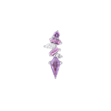 Mixt – Amethyst & Pink Sapphire Cluster – 14K Gold Threadless End - piercing - zone.com