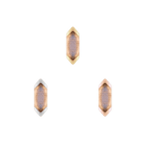 Mystic – Labradorite – 14K Gold Threadless End - piercing - zone.com