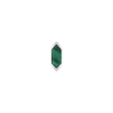 Mystic – Malachite – 14K Gold Threadless End - piercing - zone.com