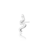 Noodle – Mini Serpent Curve – 14K Gold Threadless End - piercing - zone.com