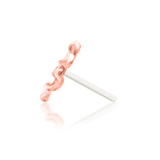 Noodle – Mini Serpent Curve – 14K Gold Threadless End - piercing - zone.com