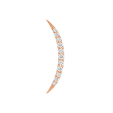 Luna – 14K/18K Gold Multi-Stone Crescent Threadless End