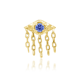 Organa – Tanzanite Gem Cluster – 14K Gold Threadless End - piercing - zone.com