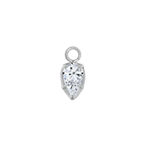 Ornament Pear Prong – 14K & 18K Gold Gemstone Charm - piercing - zone.com