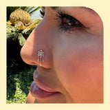 Pan Chang – Eternal Knot – 14K Gold Threadless End - piercing - zone.com