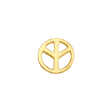 Peace – 14K Gold Threadless End - piercing - zone.com