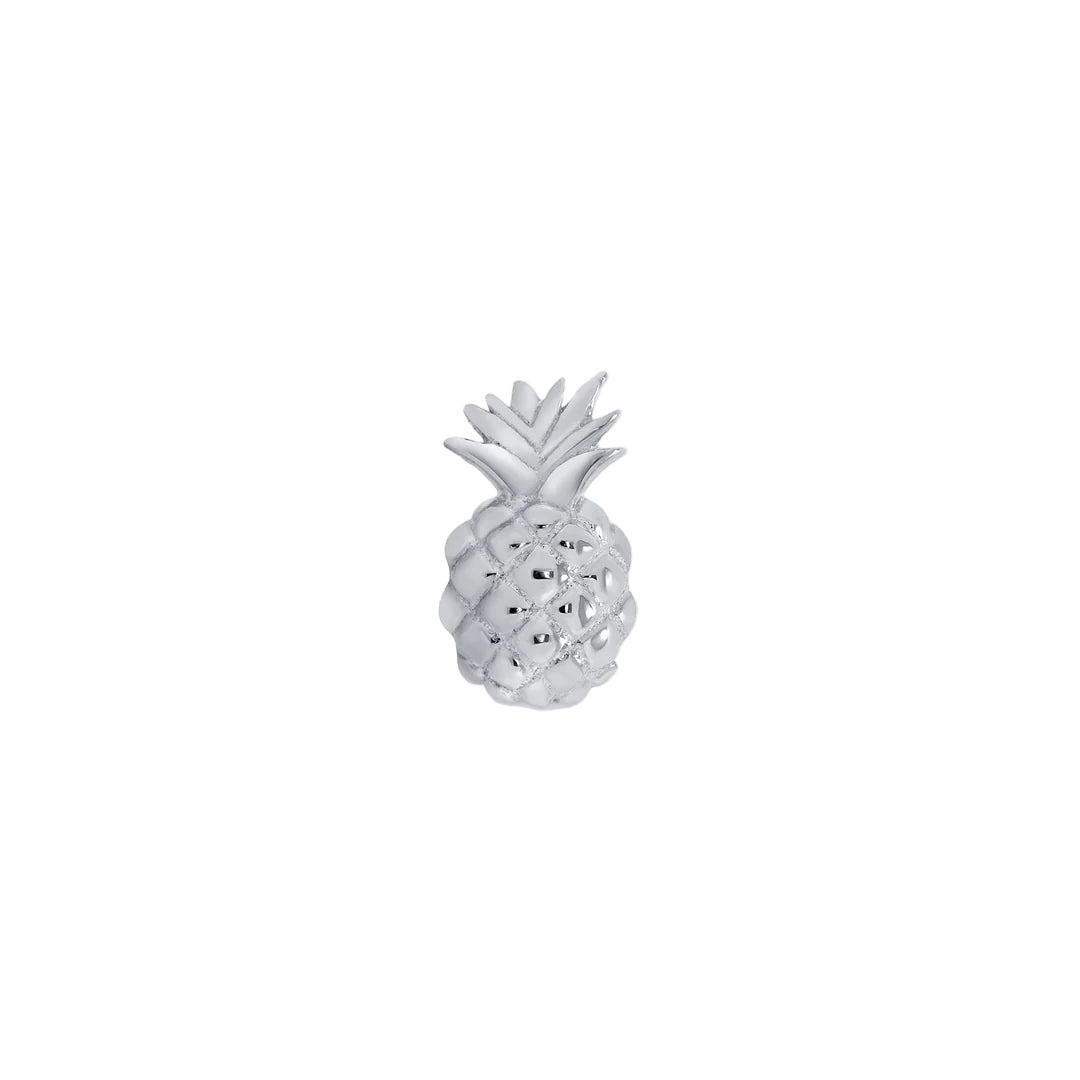 Pineapple – 14K Gold Threadless & Threaded End - piercing - zone.com
