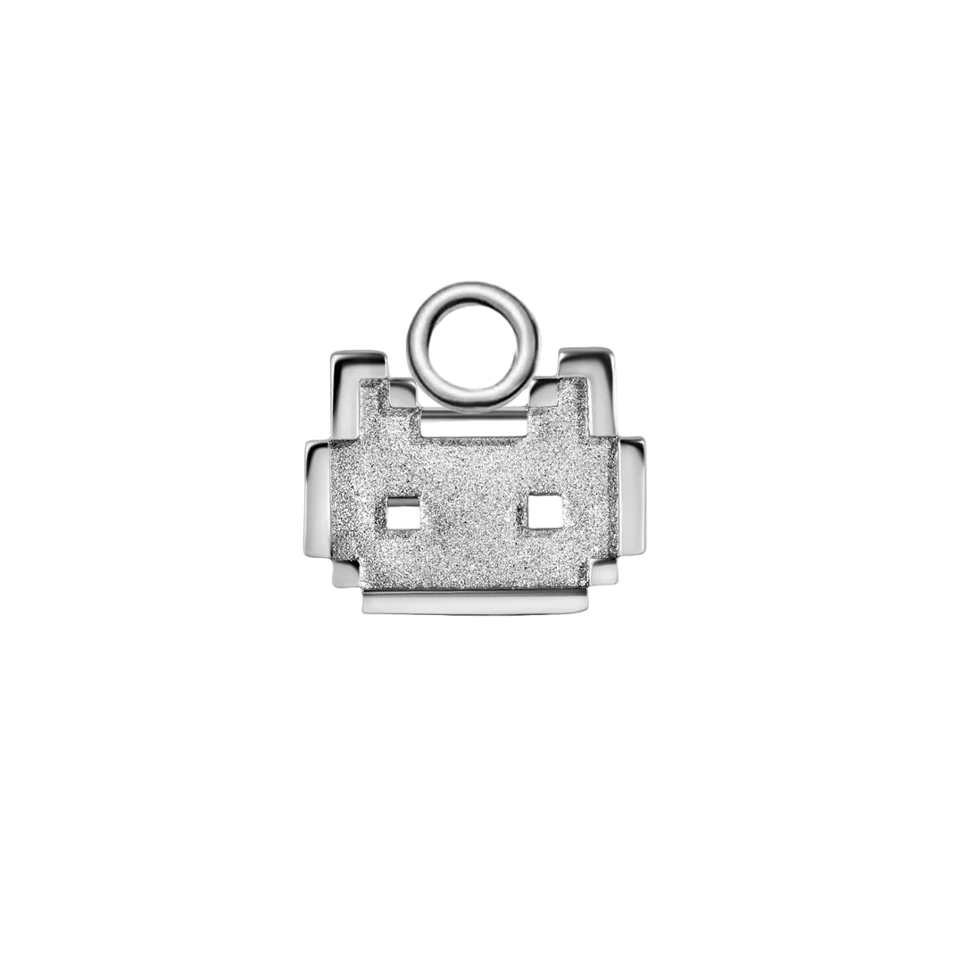 Pixel Cat – 14K & 18K Gold Charm - piercing - zone.com