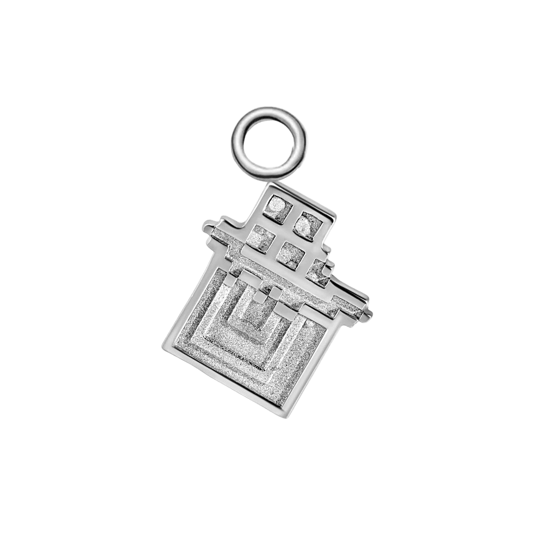 Pixel Chocolate – 14K & 18K Gold Charm - piercing - zone.com