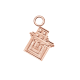 Pixel Chocolate – 14K & 18K Gold Charm - piercing - zone.com