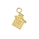 Pixel Chocolate – 14K & 18K Gold Charm - piercing - zone.com