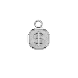 Pixel Coin – 14K & 18K Gold Charm - piercing - zone.com