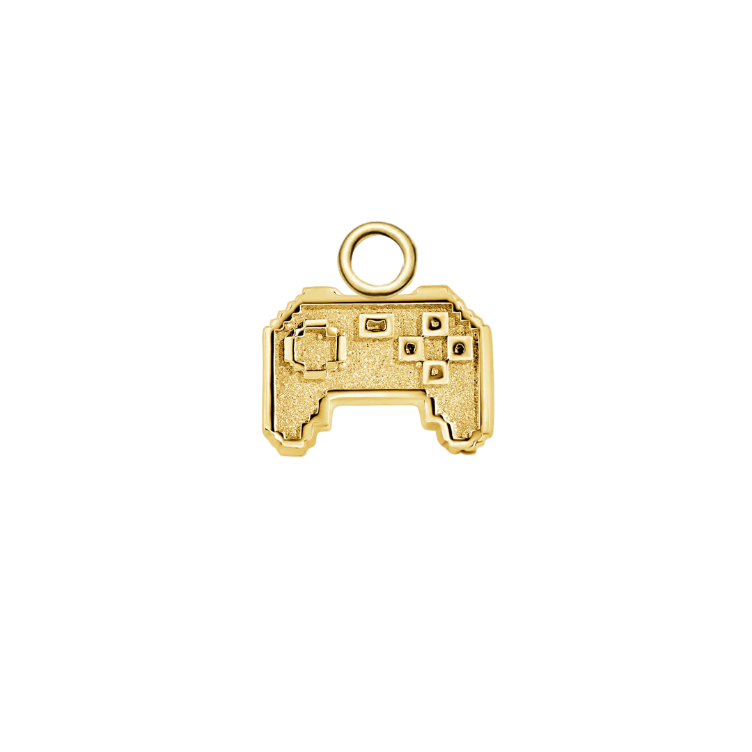 Pixel Controller – 14K & 18K Gold Charm - piercing - zone.com