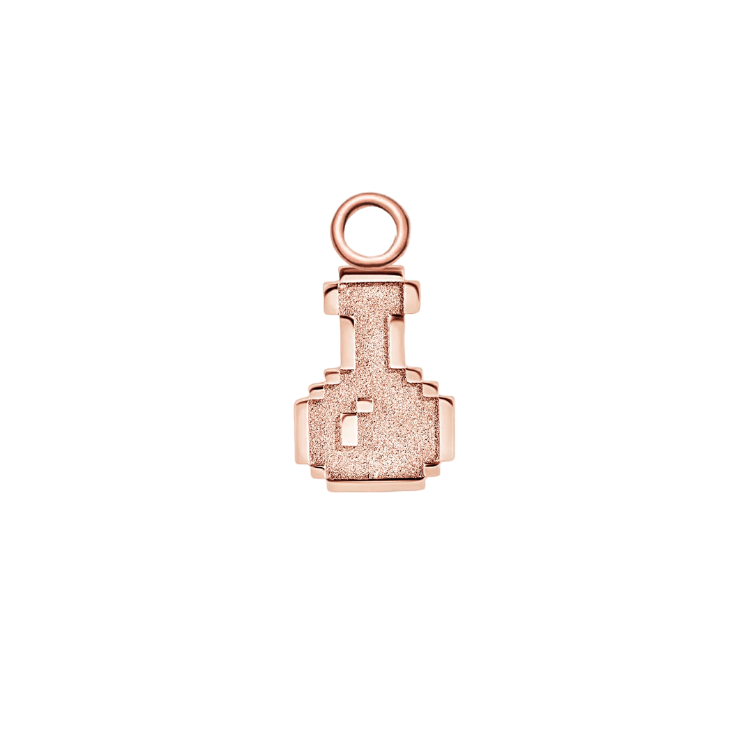 Pixel Potion – 14K & 18K Gold Charm - piercing - zone.com