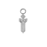 Pixel Sword – 14K & 18K Gold Charm - piercing - zone.com