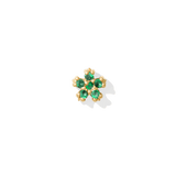 Pixie – 14K Gold Floral Birthstone Threadless End - piercing - zone.com