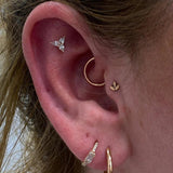 Plain Gold – 14K Seam Ring - piercing - zone.com