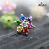 Pride Lantana – 14K/18K Gold Threadless End - piercing - zone.com