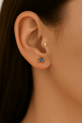 Prince Mystic – 14K Gold & Mystic Topaz Threadless End - piercing - zone.com