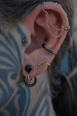 Prince Mystic – 14K Gold & Mystic Topaz Threadless End - piercing - zone.com