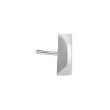 Pyramid Bar – 14K Gold Geometric Threadless End - piercing - zone.com