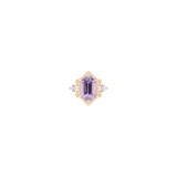 Reyna – Amethyst – 14K Gold Threadless End - piercing - zone.com