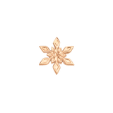 Rime Snowflake – 14K Gold Threadless & Threaded End - piercing - zone.com
