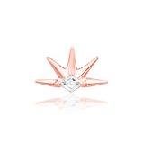 Risen – 14K Gold White CZ Threadless End - piercing - zone.com