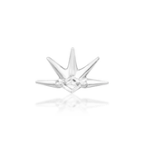 Risen – 14K Gold White CZ Threadless End - piercing - zone.com