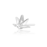 Risen – Twin CZ Oval – 14K Gold Threadless End - piercing - zone.com