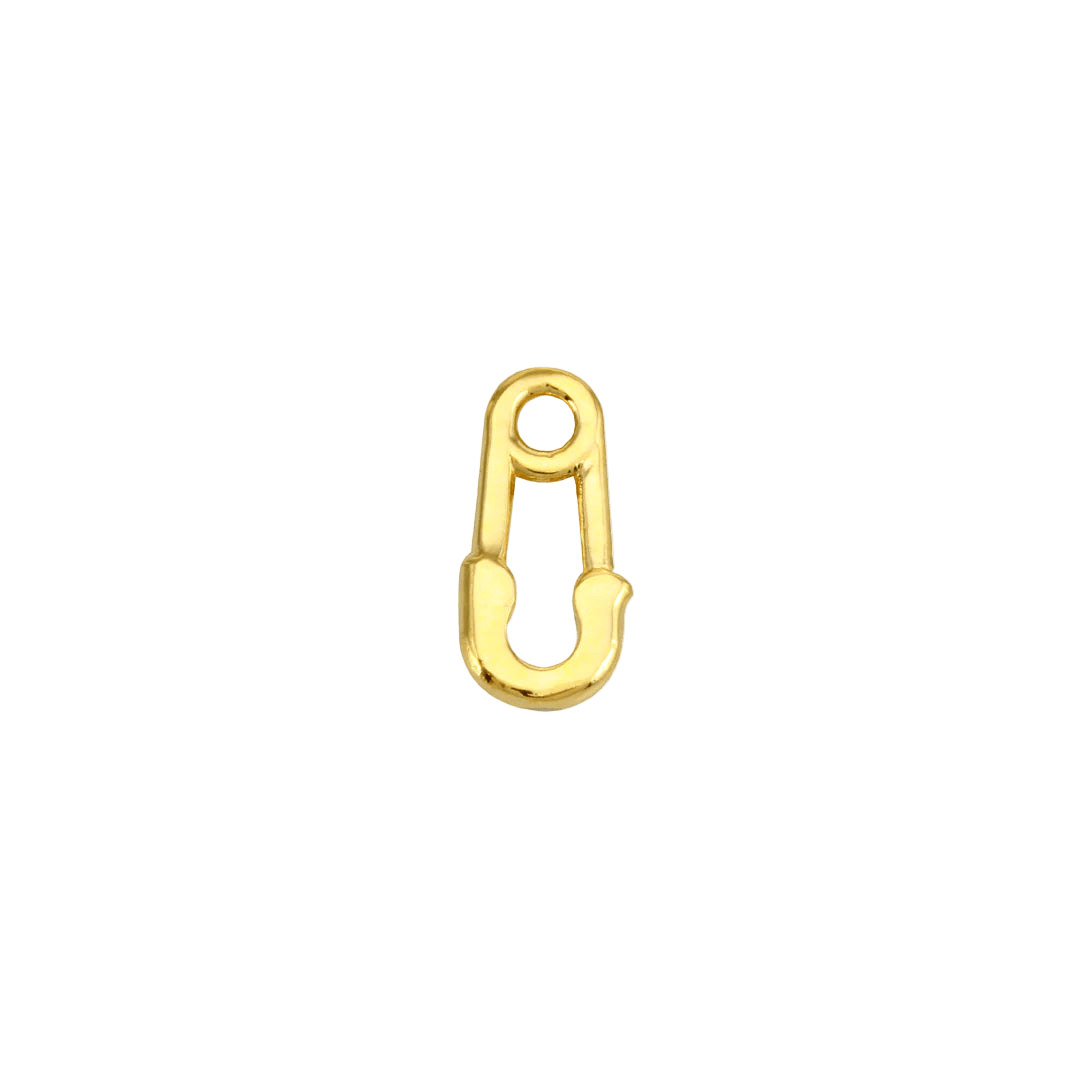 Safety Pin – 14K Gold Threadless End - piercing - zone.com