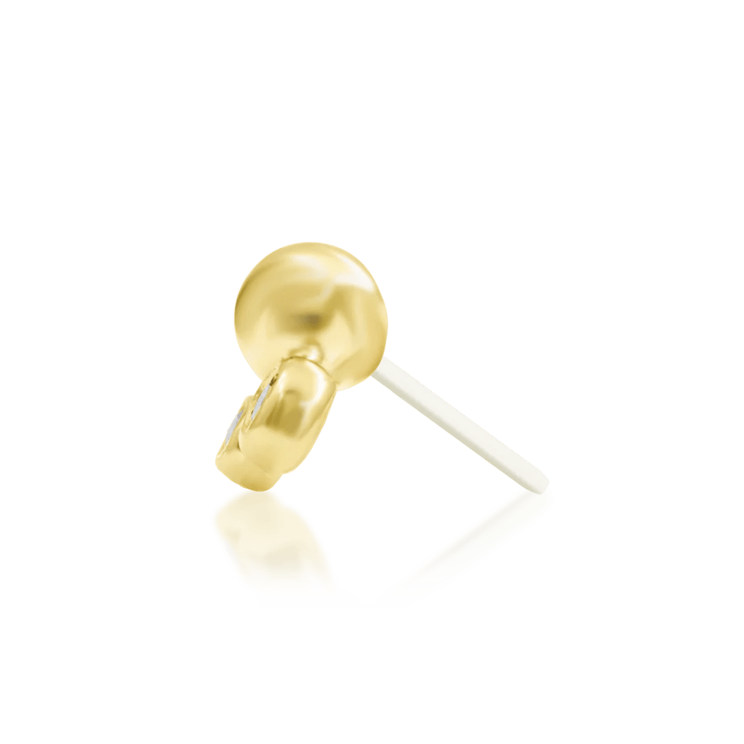 Sana – CZ Double Glow – 14K Gold Threadless End - piercing - zone.com