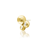 Sana – CZ Double Glow – 14K Gold Threadless End - piercing - zone.com