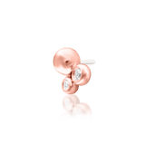 Sana – CZ Double Glow – 14K Gold Threadless End - piercing - zone.com