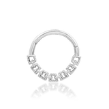 Sasha – Sculpted Teardrop – 14K Gold Threadless End - piercing - zone.com