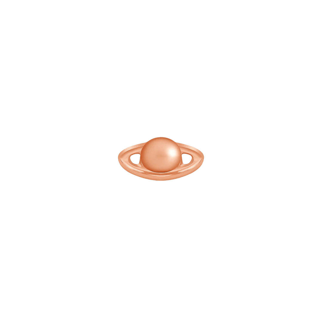 Saturn – 14K Gold Threadless & Threaded End - piercing - zone.com
