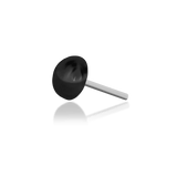 Scene Dot – Black Rhodium Dome – 14K Gold Threadless End - piercing - zone.com