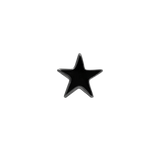 Scene Star – Black Rhodium – 14K Gold Threadless End - piercing - zone.com