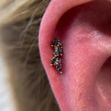 Andreia Mystic 14K Gold Threaded End with Mystic Topaz – Front View