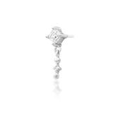 Soar – CZ Wing Silhouette – 14K Gold Threadless End - piercing - zone.com